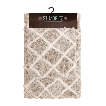 Monarch Brands St Mortiz 2 Piece Rug Set - Space Dyed, Grey PNP-STM-SD-GREY